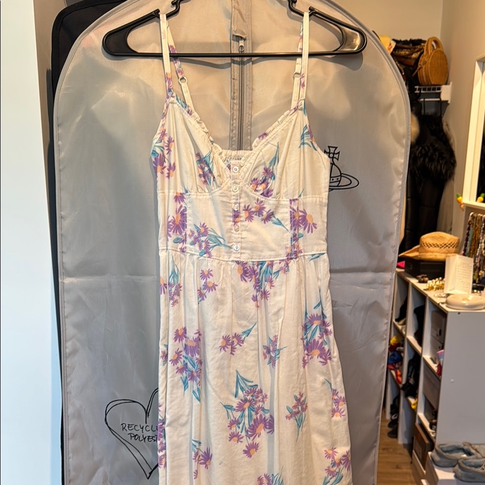 Forever 21 Floral Dress with Spaghetti Straps size xs